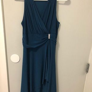 blue evening dress